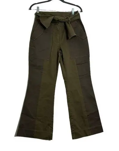 NWOT Green Color Block Wide Bootcut Pants