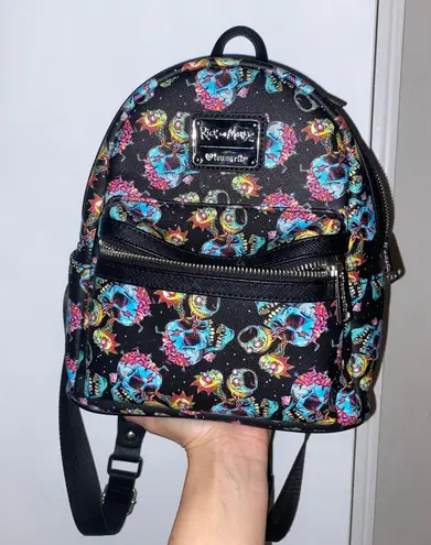 Loungefly Rick And Morty Backpack Black 480 40 Off Retail From Alexa