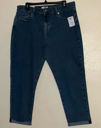 Relaxed Fit Blue Jeans with Classic Indigo Shade Size 12