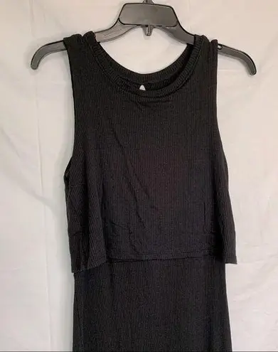 Heart soul ribbed sleeveless tank maxi dress size medium