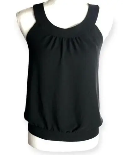 Naked Zebra  Black Halter Neck Tank Top Blouse