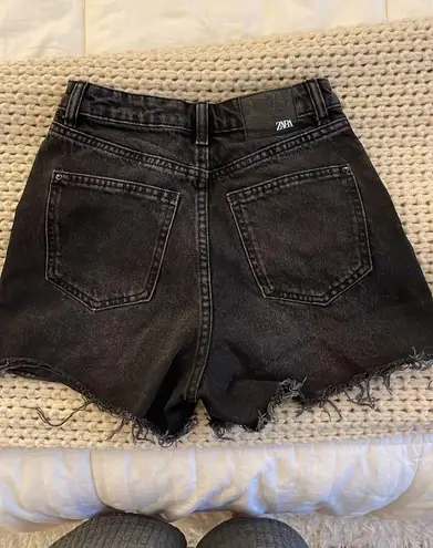 ZARA Black Jean Shorts