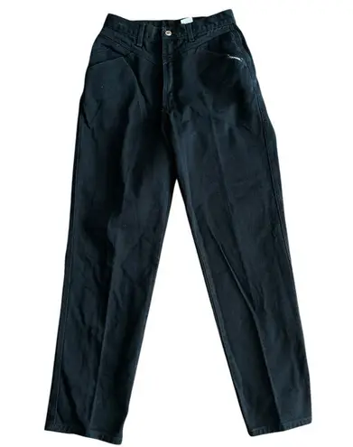 Rockies Vintage Bareback Western High Waisted Straight Leg Denim Jeans Black Size 28