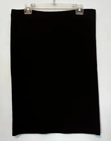 St. John Knee Length Black Knit Skirt size 12