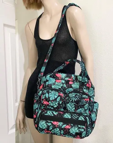 LUG Mini Puddle Jumper Flamingo Tropical Travel Bag Weekender Carry