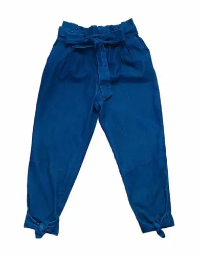 Hot & Delicious Dark Denim High Rise Capri Denim