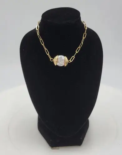 Mother of Pearl Women's Bracelet Gold Adjustable Paperclip Chain Fashion Jewelry