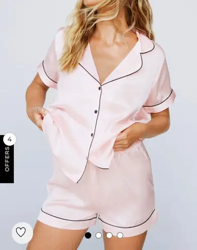 Nasty Gal satin pajamas 