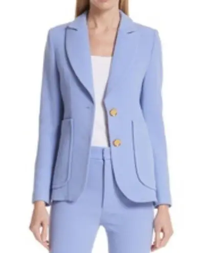 NWT Smythe Portrait Neck Blazer Lilac Size 6 Gold