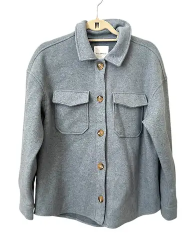 Avec Les Filles ‎ Buttoned Shacket Light Blue NWOT Sz Small - Image 1