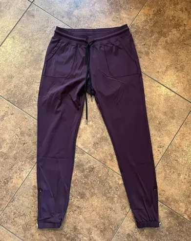 Zyia Active Peak Fig Purple Zipper Ankle Joggers Size XS