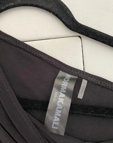 Norma Kamali Black One Shoulder Ruched Diana Dress