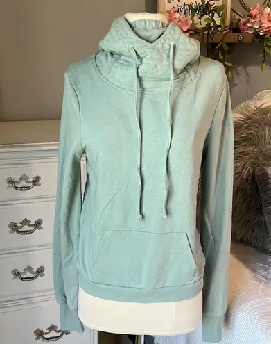 True Craft Sweatshirt Soft Shop Mask Hoodie  Teal Green Womens Medium New