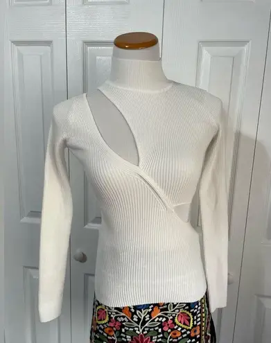 Michael Costello  X REVOLVE Cutout Soraya Sweater in Ivory size XS