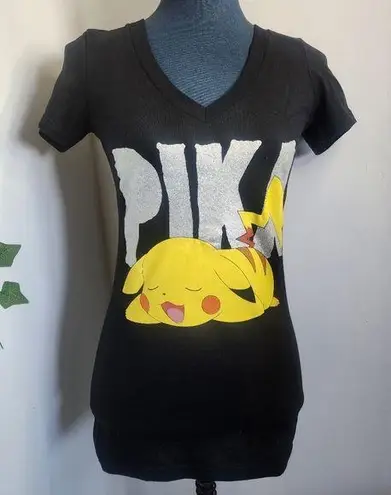 Pokémon 2014 Pikachu Shimmer V Neck Tshirt