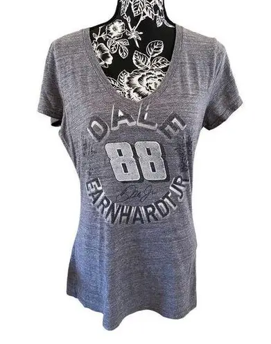 Dale Earnhardt V Neck Nascar T shirt Casual Lounge Blue Size L