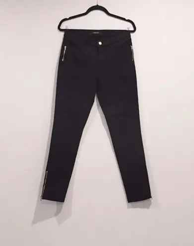 J Brand vanity black tali ankle zip skinny jeans