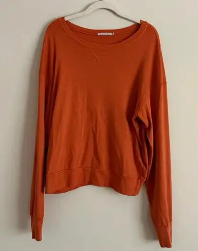 Michael Stars Bobbi Sweatshirt - Orange OS