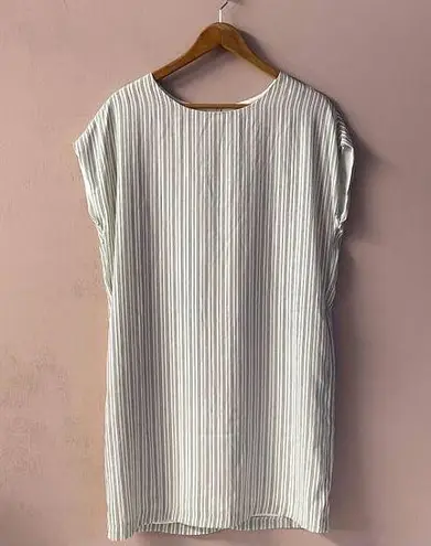 OVI NWOT Cream & Black Double-Striped Dress Size M