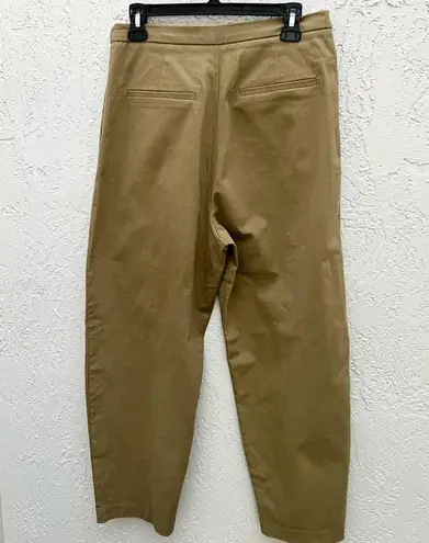 ZARA  khaki horse shoe cropped pants large