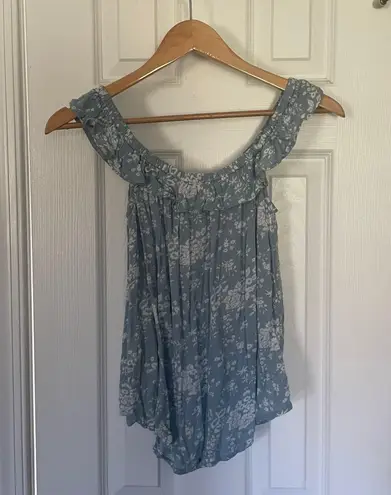 Denim & Supply RL Floral Off-The-Shoulder Flounce Top