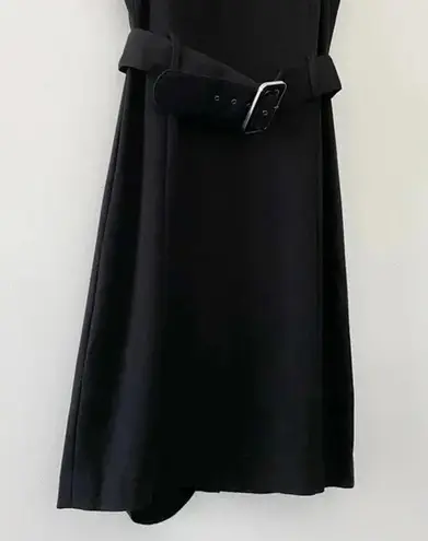 Calvin Klein Belted Midi Dress Black Size 12