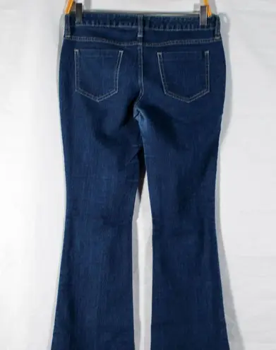 City Streets Y2K Dark Blue Denim Low Rise Flare Jeans Size 3 by