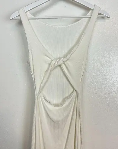 l*space L* Nico Cutout Cover-Up Rib Dress in Cream Size Small