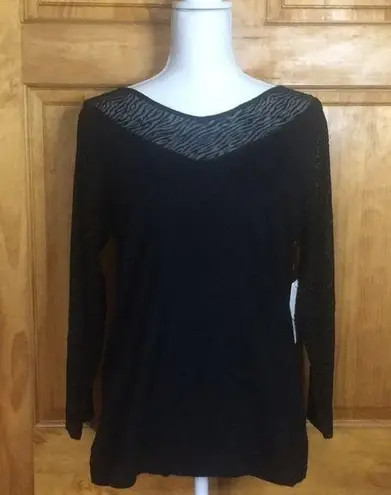 Andrea Jovine Black Zebra Top