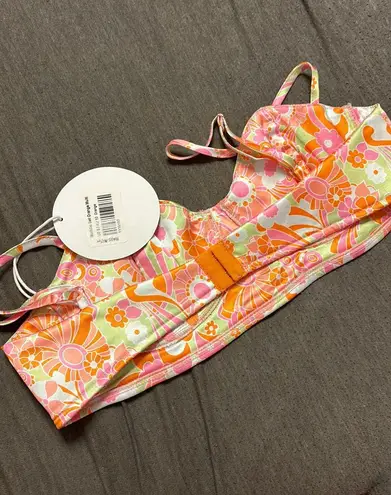 Princes & Fox NWT Princess Polly maddie orange multicolored bra top