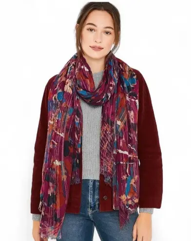 Boutique Abstract Print Blanket Scarf Pink One Size