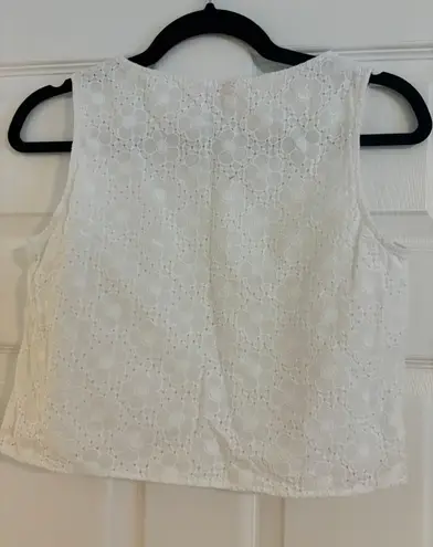 Lilly Pulitzer Lily Pulitzer White Lace Tank Top