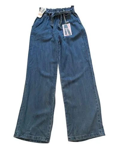 Wax Jean NWT, Wide Leg Stretchy Waist Belted Lyocell Pants, Sz 5/27