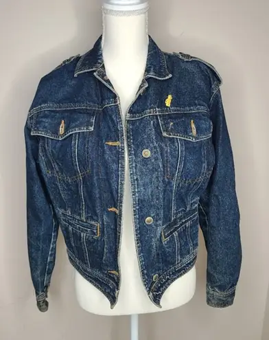 Vintage Helium Woman's Denim Jacket Size Small 90s Blue Size M