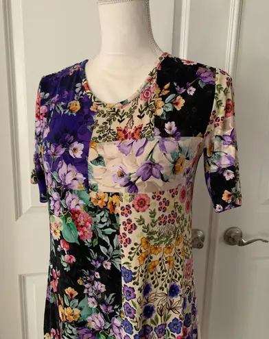 Johnny Was SKY FLOWER SWING DRESS MIDI