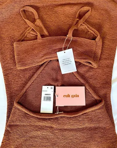 Cult Gaia Serita Dress in Amber (NWT)