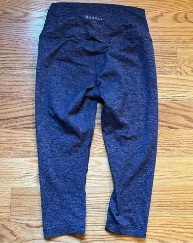 Nobull purple heathered crop leggings size small