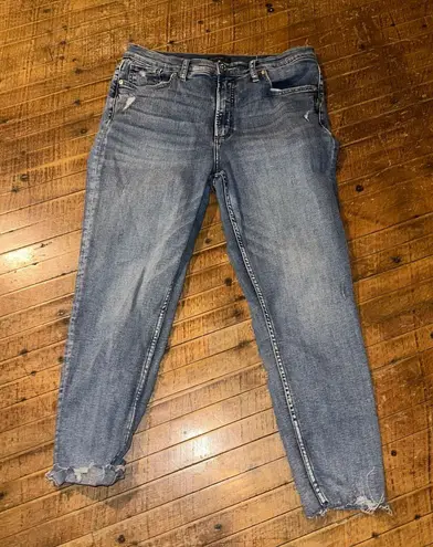 Silver Jeans Silver Calley skinny crop medium wash distressed 31x25 jeans