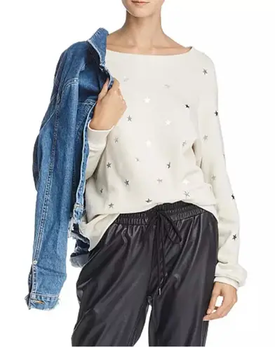 Wildfox ‎ Sweatshirt Womens X Small Cream Twinkle Sommers Pullover