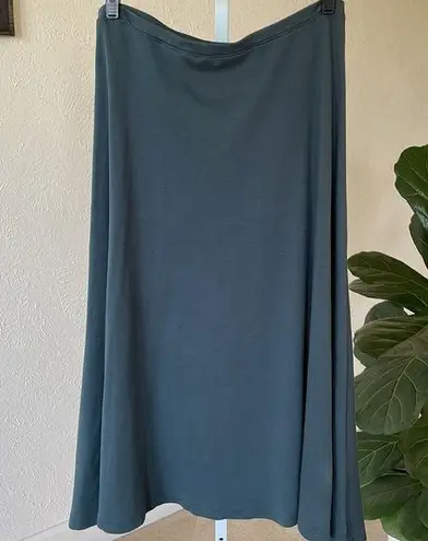 Peruvian Connection 100% pima cotton beautiful slate blue skirt