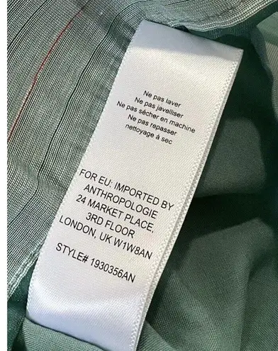 Current Air Anthropologie Women Sz Small Striped Top Green Sleeveless 17-631P