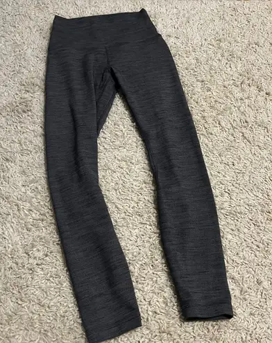 Lululemon Align 25” Herringbone Black/white Leggings Size 4