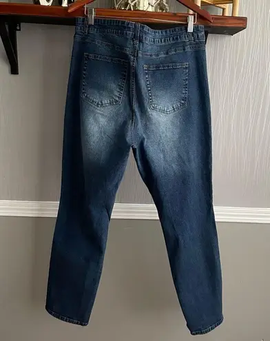 Fashion to figure distressed stretch plus size jeans women’s 18