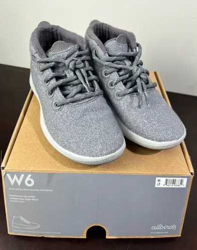 Allbirds Womens W6 Wool Runner Up Mizzle Medium Grey Light Grey Ankle Boots Sz 6