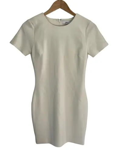 Likely Elegant Cream Short Sleeve Dress Size 4 light academia capsule preppy