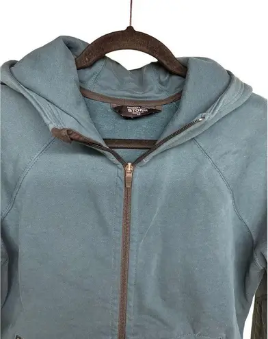 American Giant Storm Full Zip Hoodie Teal Green Women’s Size XS