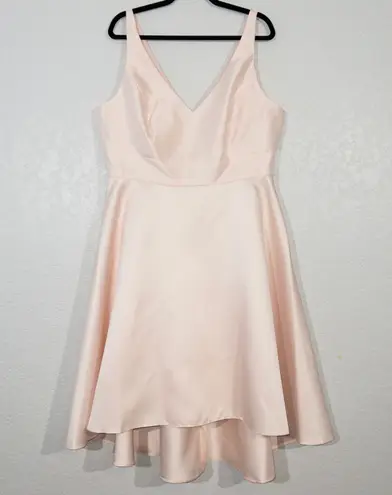 Alfred Sung NWT Blush Sleeveless Hi-Low Cocktail Formal Dress Size 18