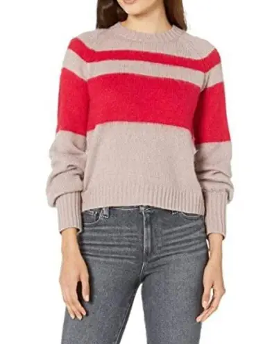 All Saints Lana Wool blend red striped sweater small