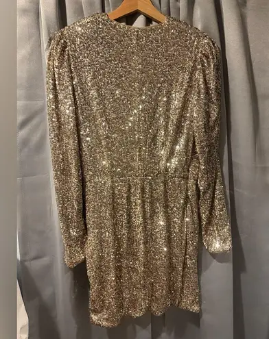 Generation Love Miley Sequin Mini Dress Champagne Size Small NWOT $385