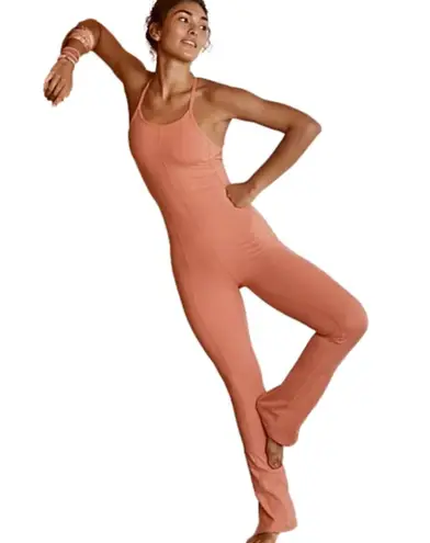 Free People  Movement Heat Waves Onesie in Crush Blush